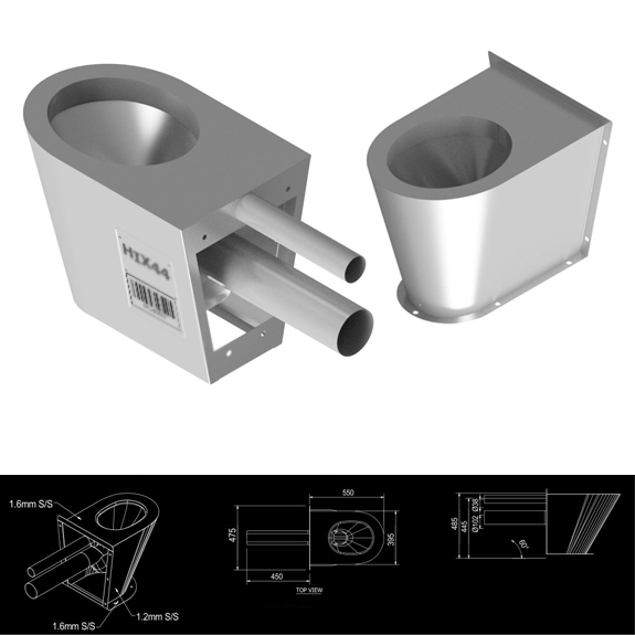 HIX44 Max steel Security toilet
